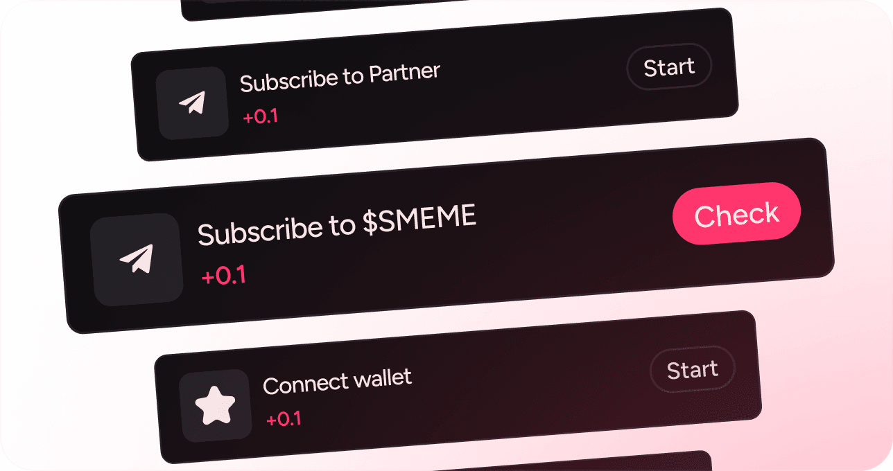 Complete tasks in activity task and sponsor task to maximize $SMEME
